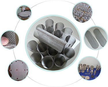 Sintered metal mesh filters available in numerous shapes & custom specifications